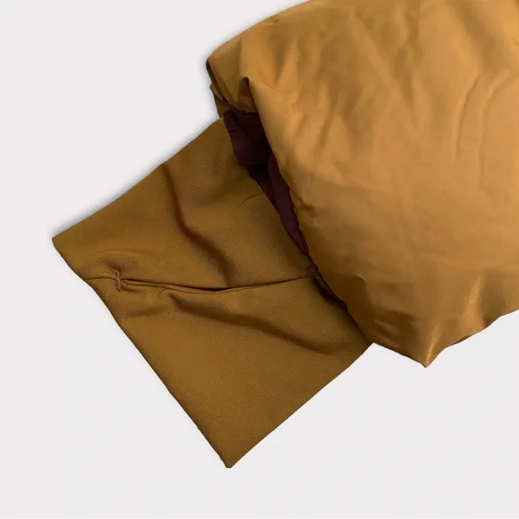 Men’s Brown Short Puffer Hoodie Jacket S NWT - All in Motion - Picture 12 of 12